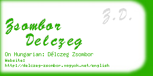zsombor delczeg business card