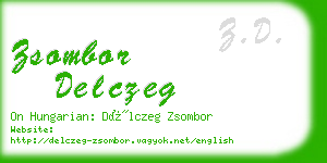 zsombor delczeg business card